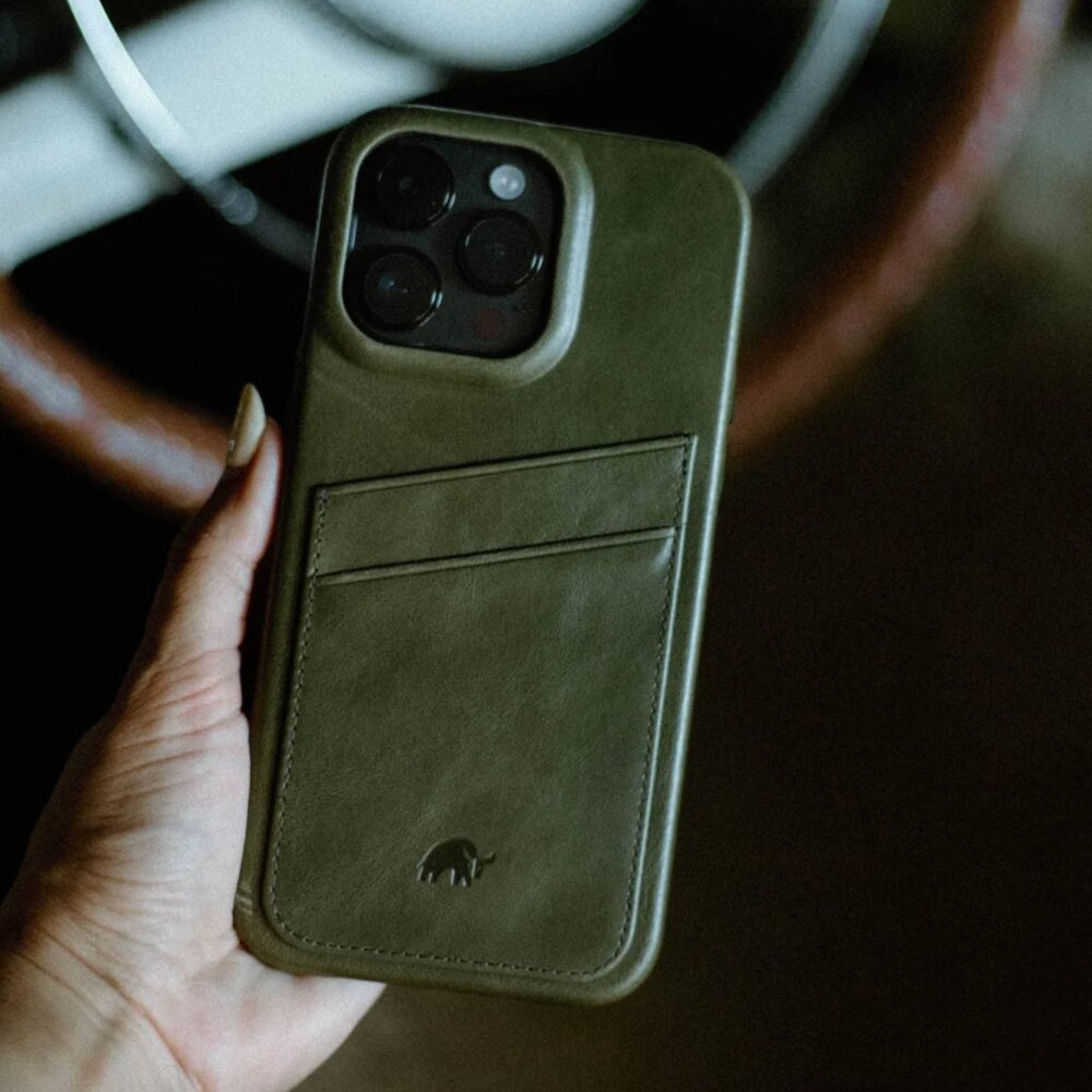 Bullstrap Minimalist Portfolio Case, MAVERICK (Green), iPhone 16 Pro Case, NEW - Picture 4 of 14